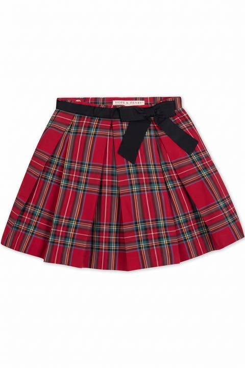 Kids' Organic Pleated Bow Party Skirt