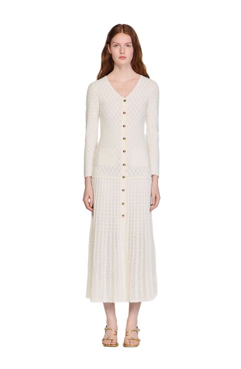 Fancy knit maxi dress