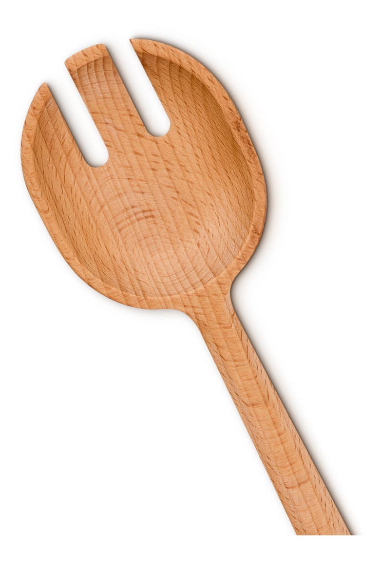 Signature Beech Wood Serving Fork, Alternate, color, WOOD