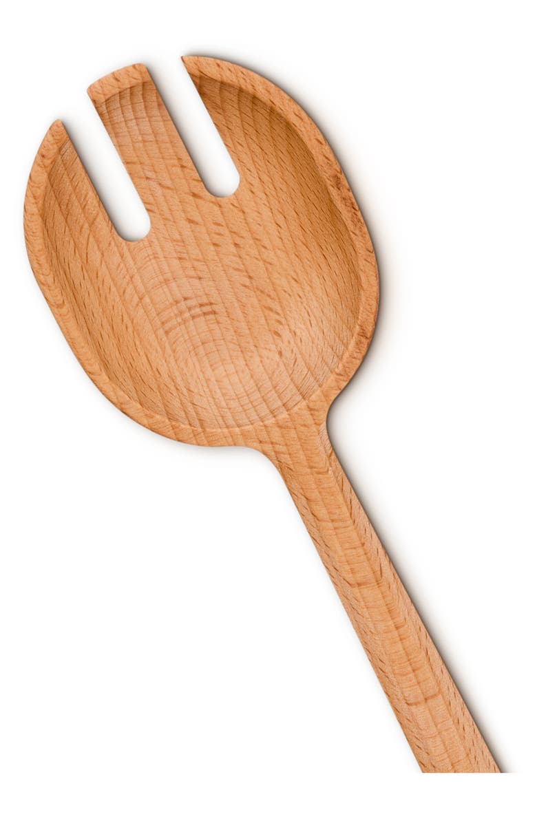 Le Creuset Signature Beech Wood Serving Fork, Alternate, color, 