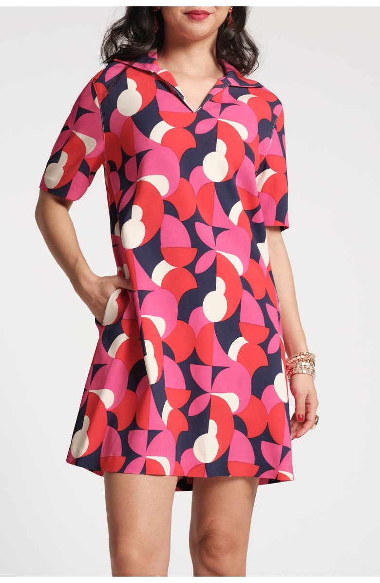 Frances Valentine Virginia Dress Kaleidoscope, Alternate, color, Pink/Purple/Multi