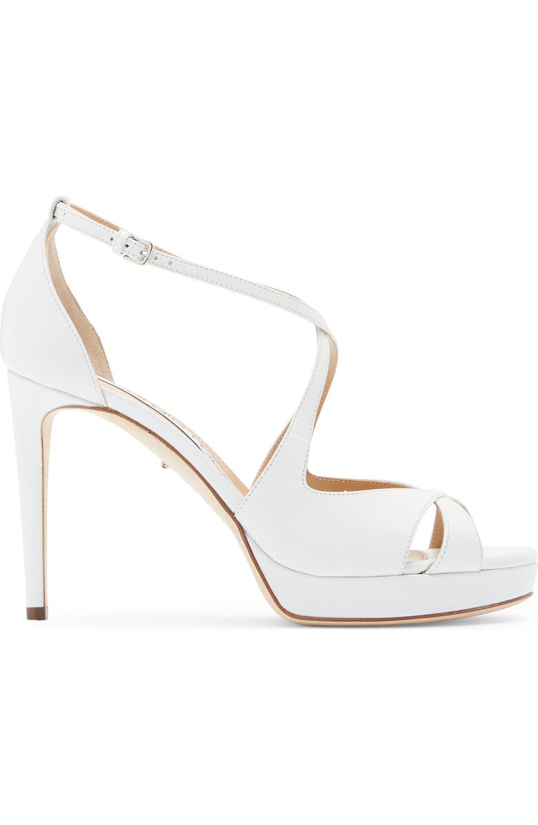 Sergio Rossi Gydda Bridal Platform Sandal, Alternate, color,