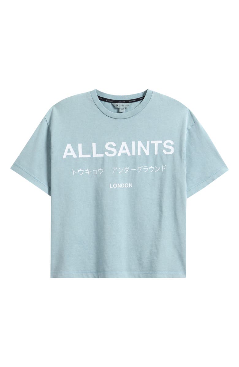 smALLSAINTS by ALLSAINTS Kids' Underground Logo Graphic T-Shirt, Main, color, Blue