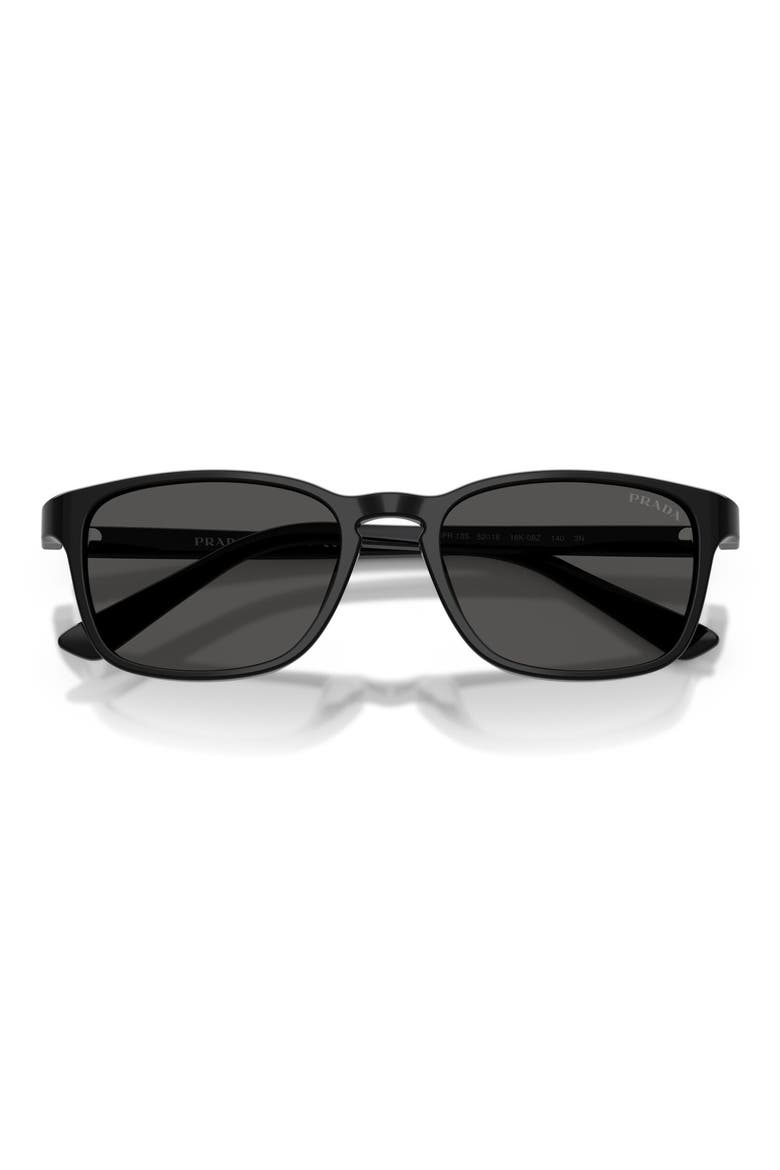 52mm Pillow Sunglasses, Alternate, color, BLACK