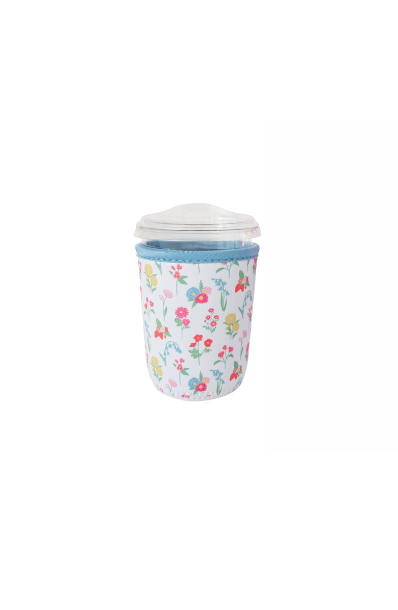 Jollity & Co. In Bloom Floral Print Beverage Sleeves, Main, color, Medium