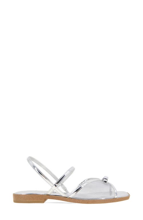 Bcbg Lacey Slingback Sandal In Silver
