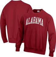 Champion Men's Champion Crimson Alabama Crimson Tide Arch Reverse Weave Pullover Sweatshirt