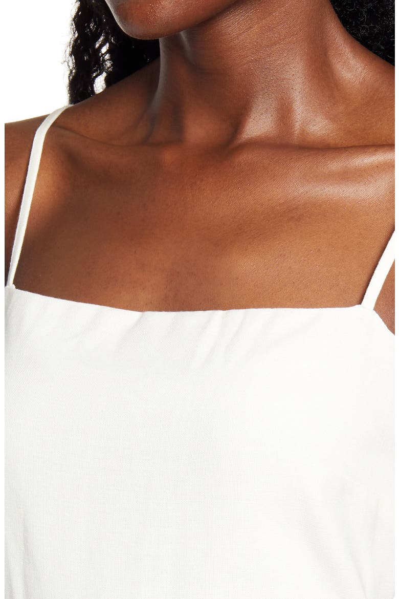 Embroidered Sleeveless Minidress, Alternate, color, WHITE
