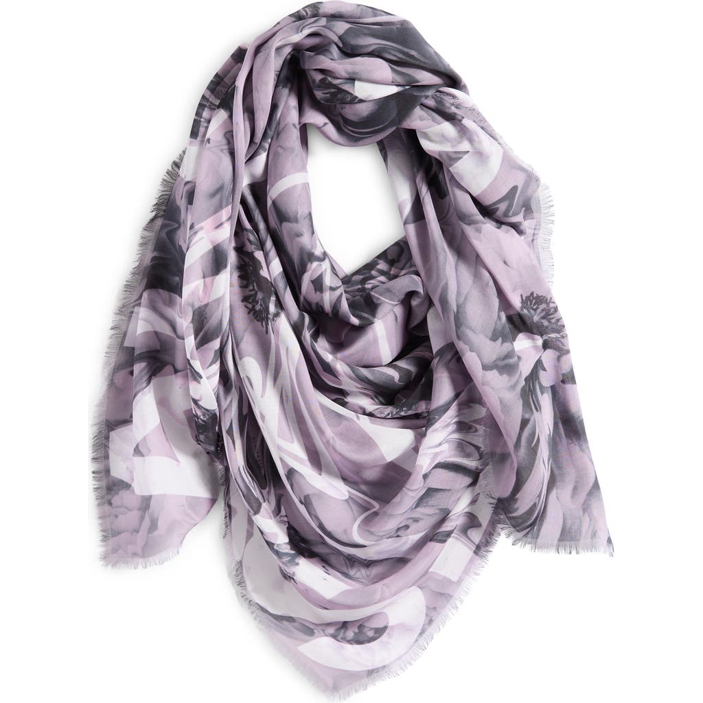 Allsaints Bloom Blush Square Scarf In Blush