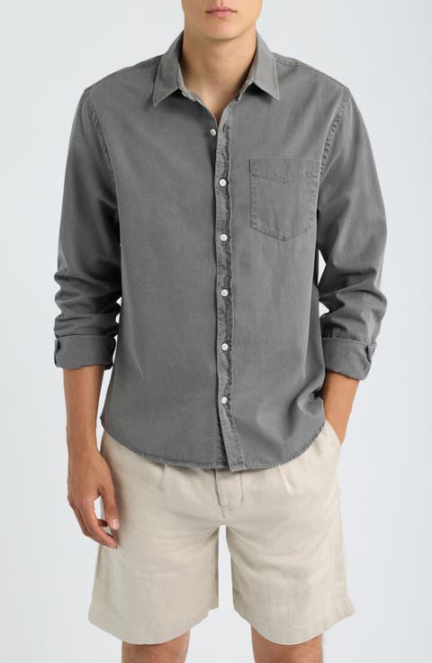 Organic Cotton Twill Long Sleeve Shirt