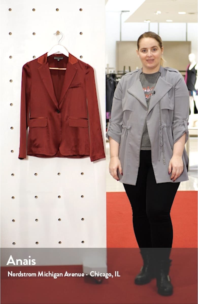 Sophia Silk Satin Jacket, sales video thumbnail