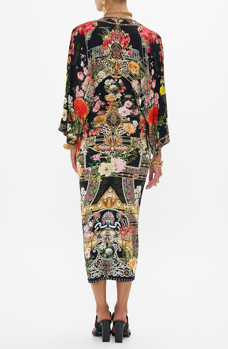 Camilla Adorned in Alexandria Twist Front Long Sleeve Midi Dress, Alternate, color,