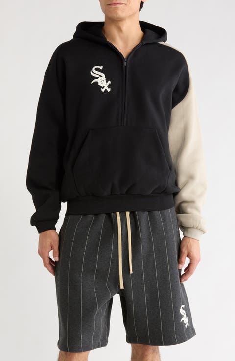 x MLB Chicago White Sox Cotton Blend Fleece Half Zip Hoodie