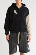 Fear of God Essentials x MLB Chicago White Sox Cotton Blend Fleece Half Zip Hoodie