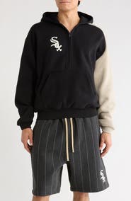 Fear of God Essentials x MLB Chicago White Sox Cotton Blend Fleece Half Zip Hoodie