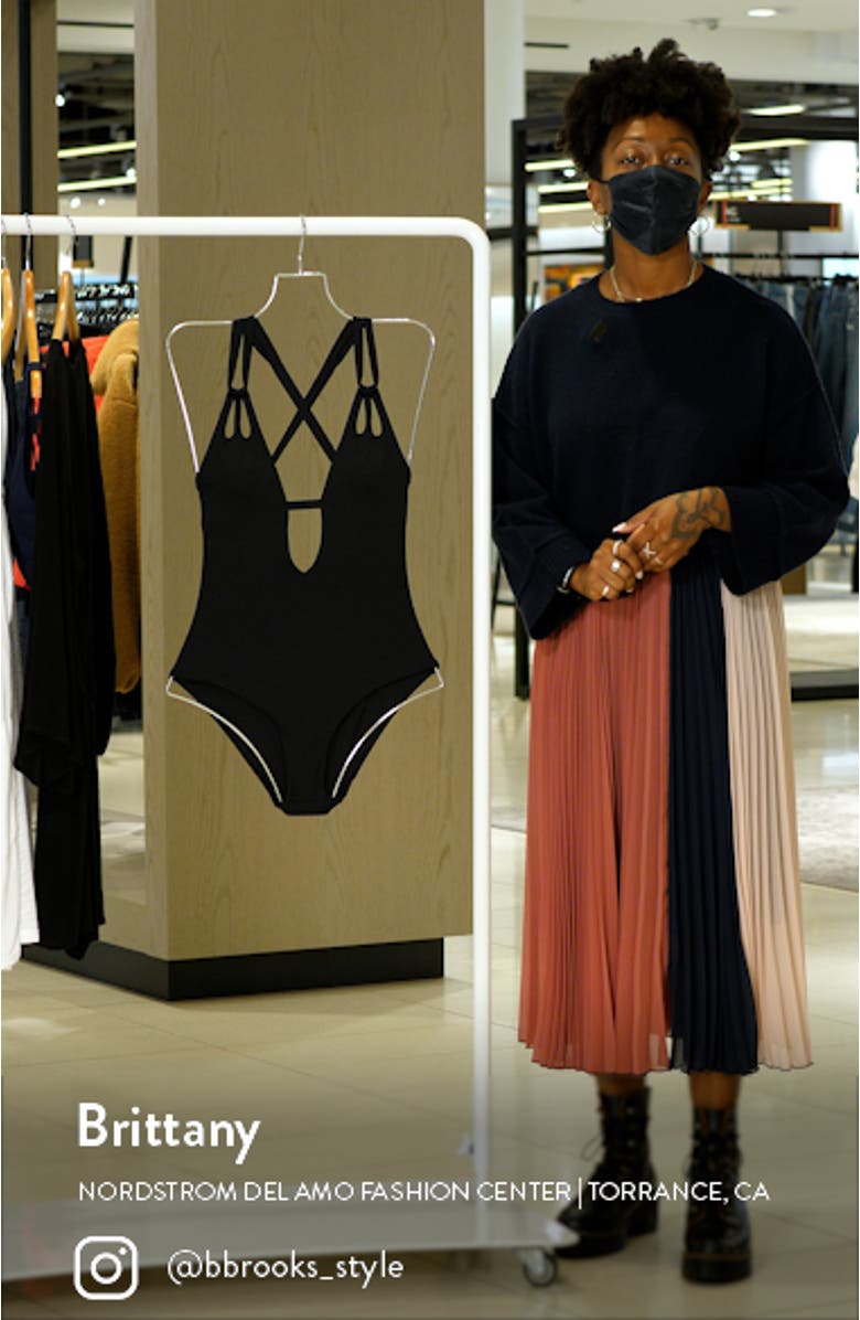 Plunge One-Piece Swimsuit, sales video thumbnail