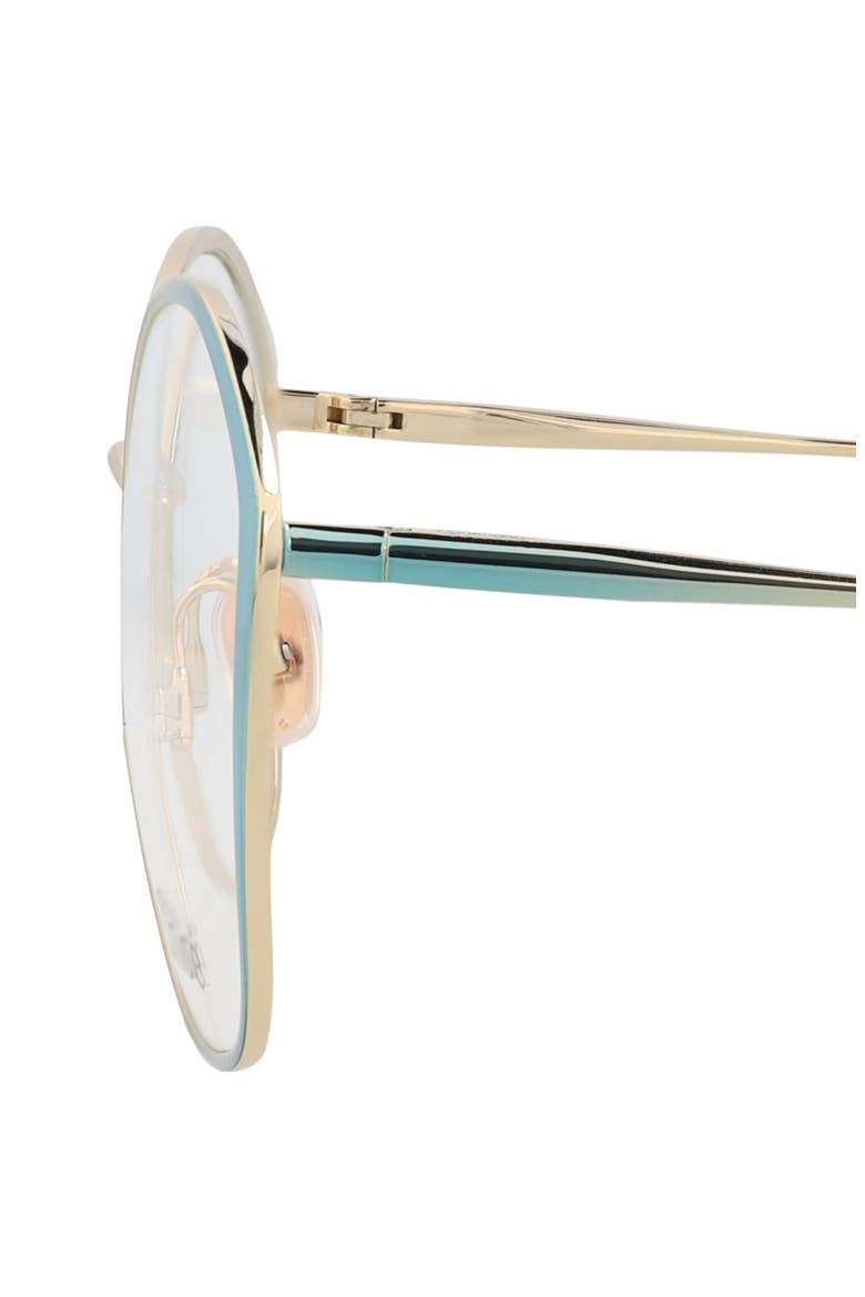 53mm Round Optical Glasses, Alternate, color, LIGHT BLUE TRANSPARENT