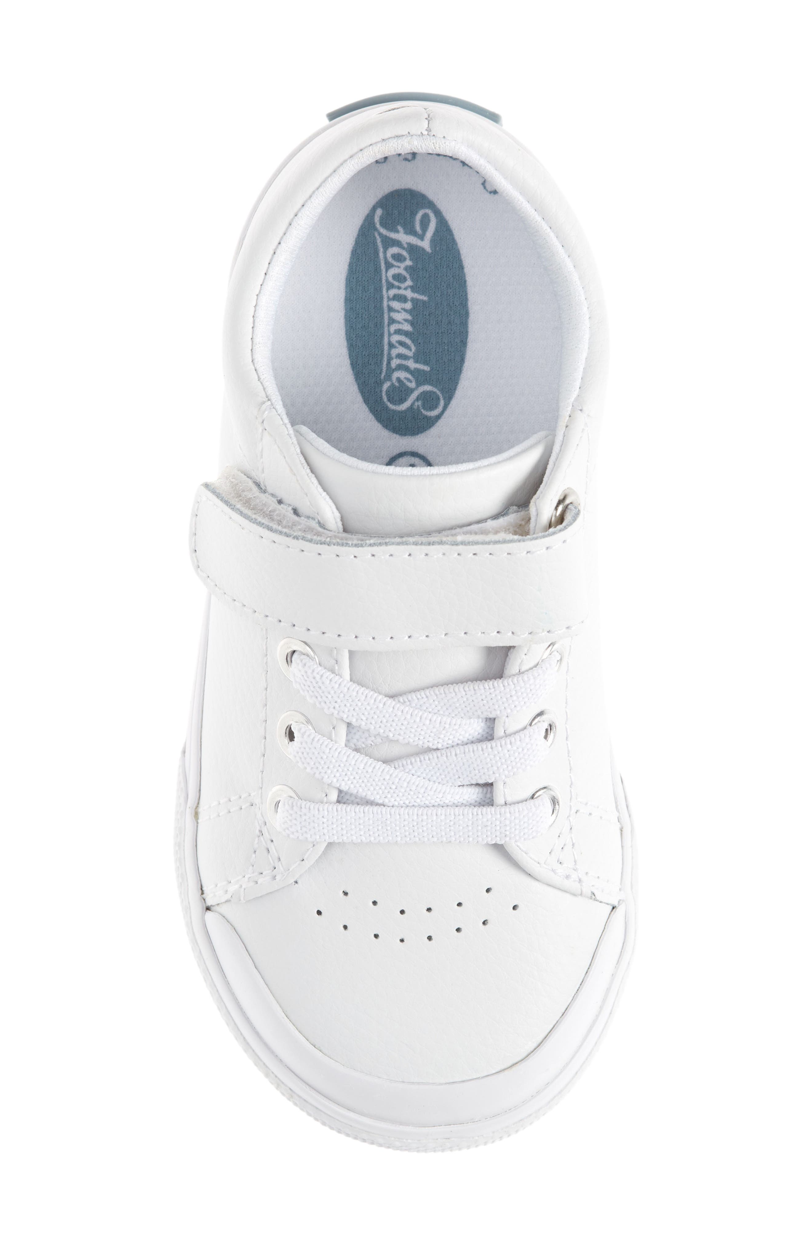 Footmates Reese Sneaker, Alternate, color, White Leather