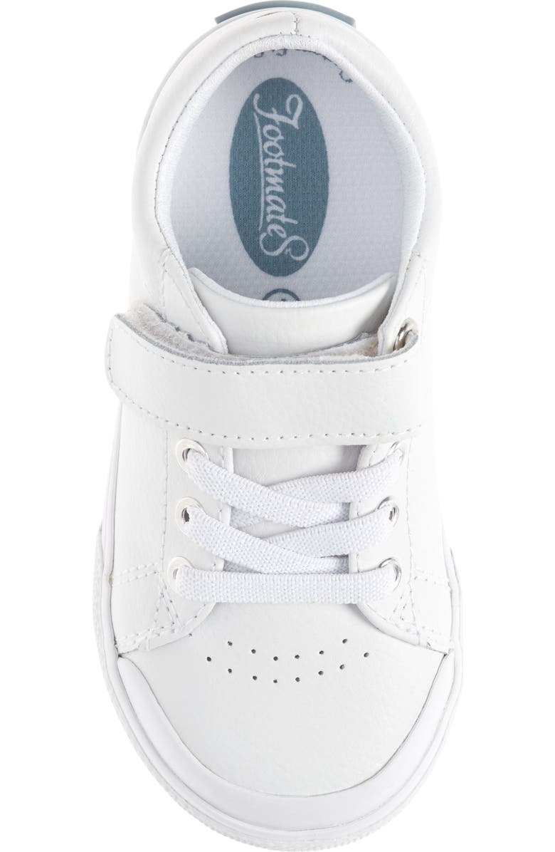Footmates Reese Sneaker, Alternate, color, White Leather