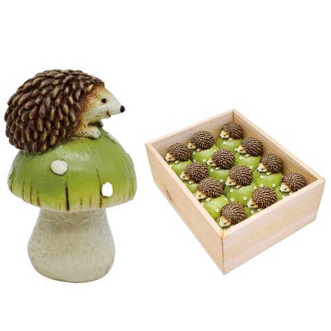 Resin King Frogs Set of 2 Green and Gold for Spring Home Decor