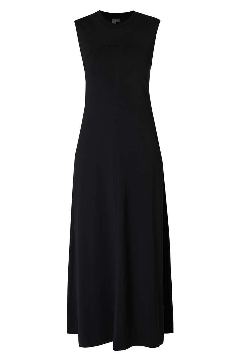 Flow Racer Maxi Dress, Alternate, color, BLACK