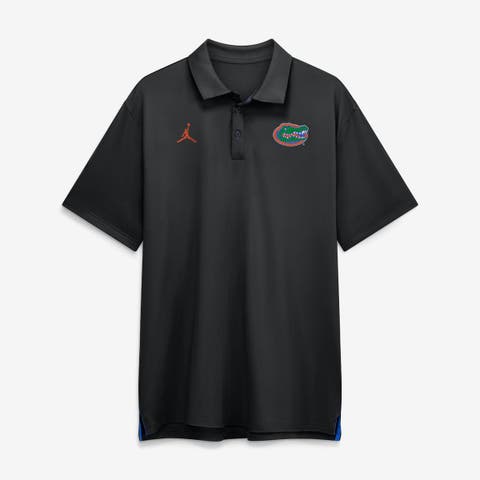 Men's Jordan Brand Black Florida Gators 2026 Sideline Tour Dri-FIT Polo