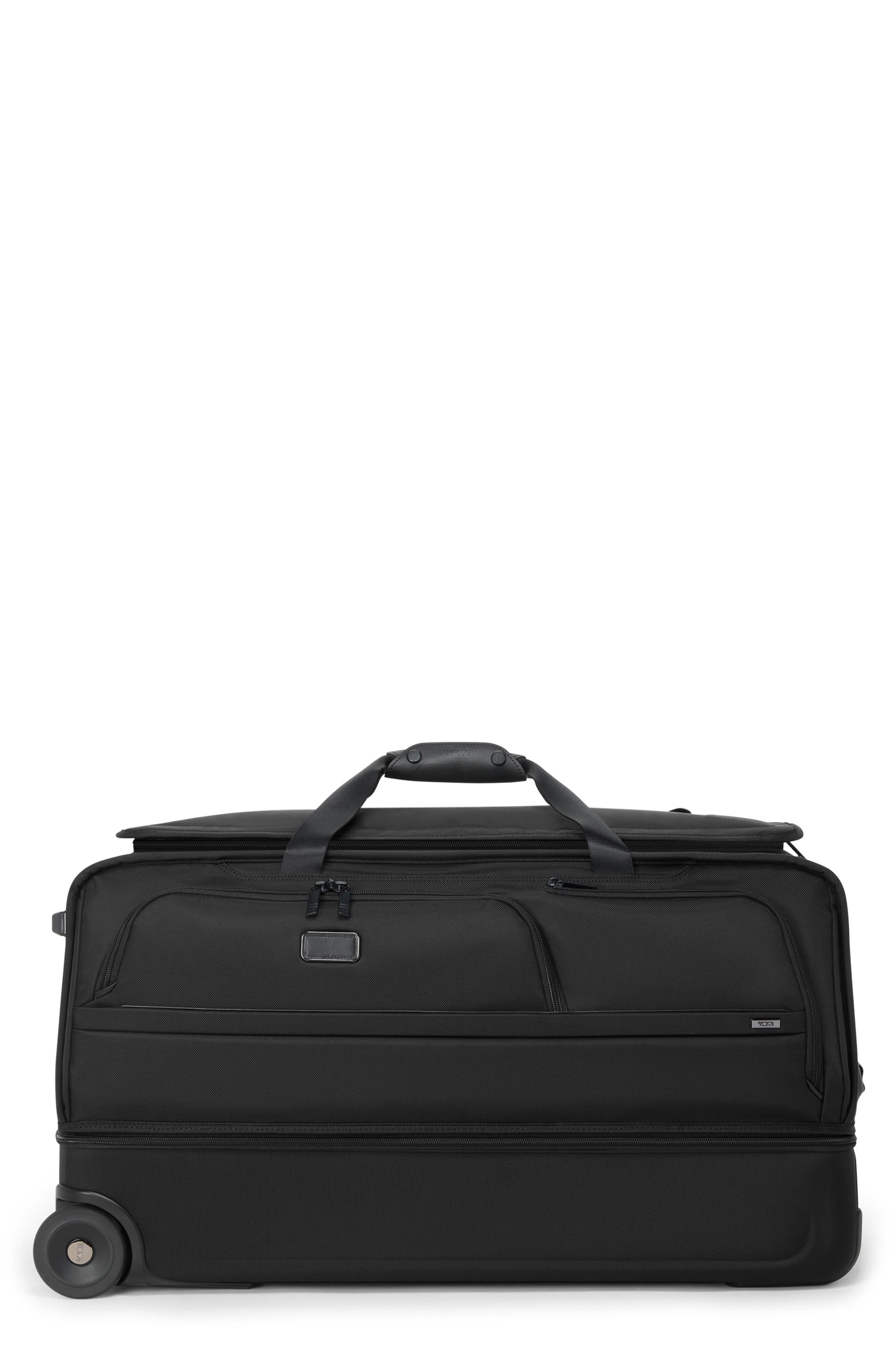 Large Two Wheel Duffel, Main, color, BLACK