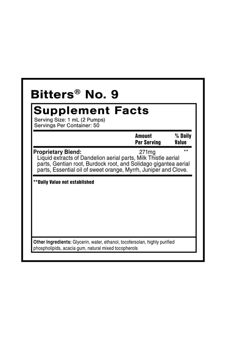 Bitters No 9 Fast Acting Liposomal Digestive Support Supplement, Alternate, color, None