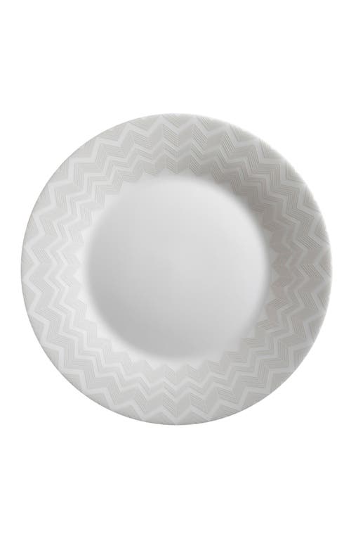 Missoni Home Tableware Dessert Plates Zig Zag Set Of 6 White Diam. 8.5"