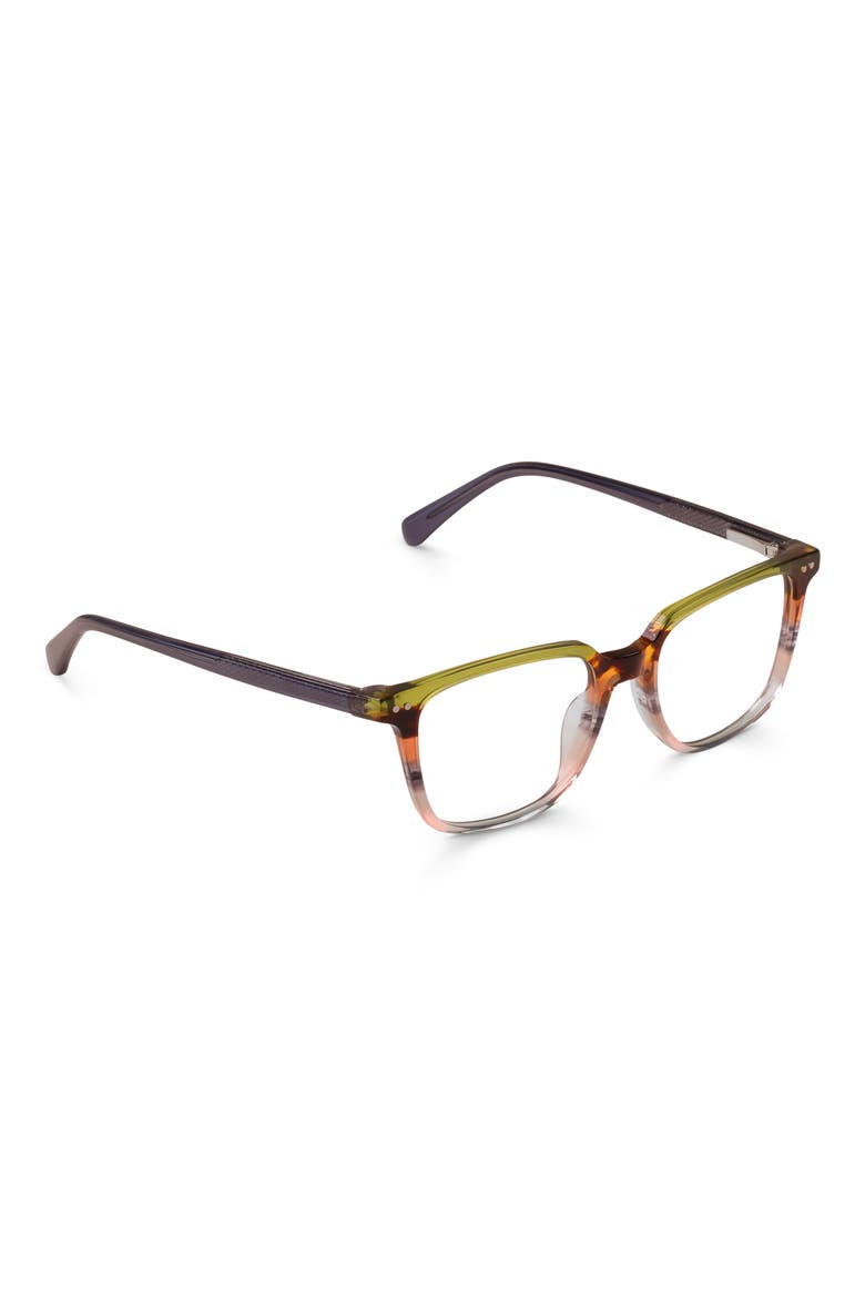C Suite 50mm Square Reading Glasses, Alternate, color, EARTH TONE STRIPE / BLUE GREY