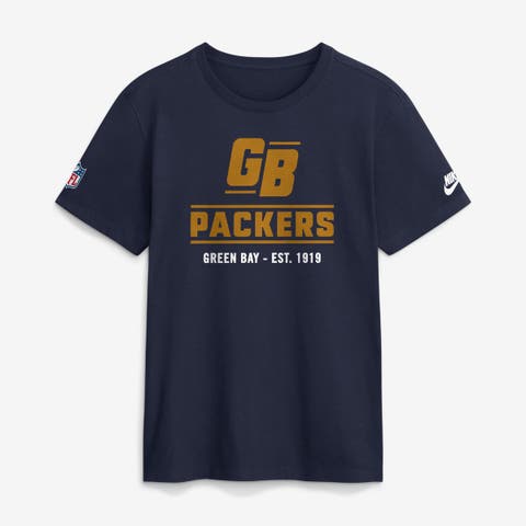 Men's Nike Navy Green Bay Packers Sideline Alternate Final Sprint Dri-FIT T-Shirt
