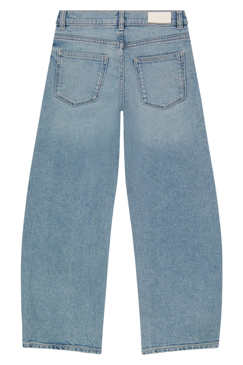 Kids' Barrel Leg Jeans, Alternate, color, BLUE