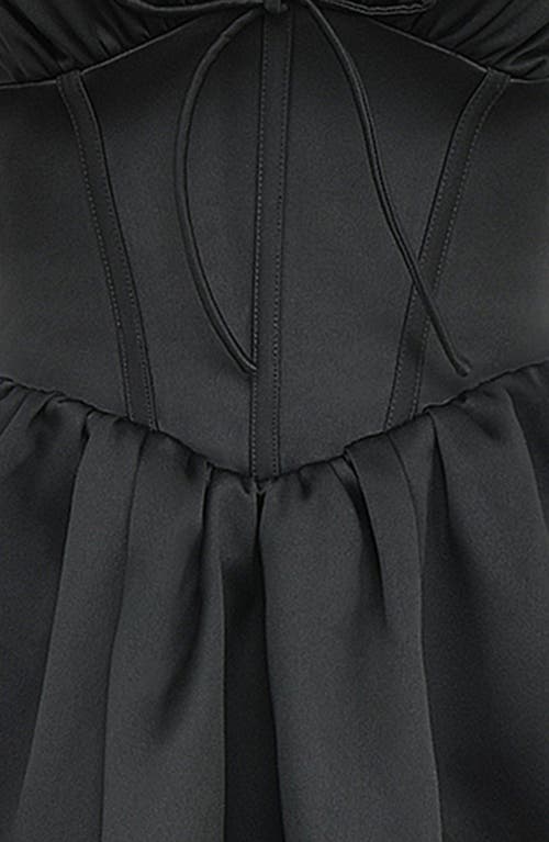 HOUSE OF CB HOUSE OF CB EMMELIETTE CORSET SATIN MINIDRESS