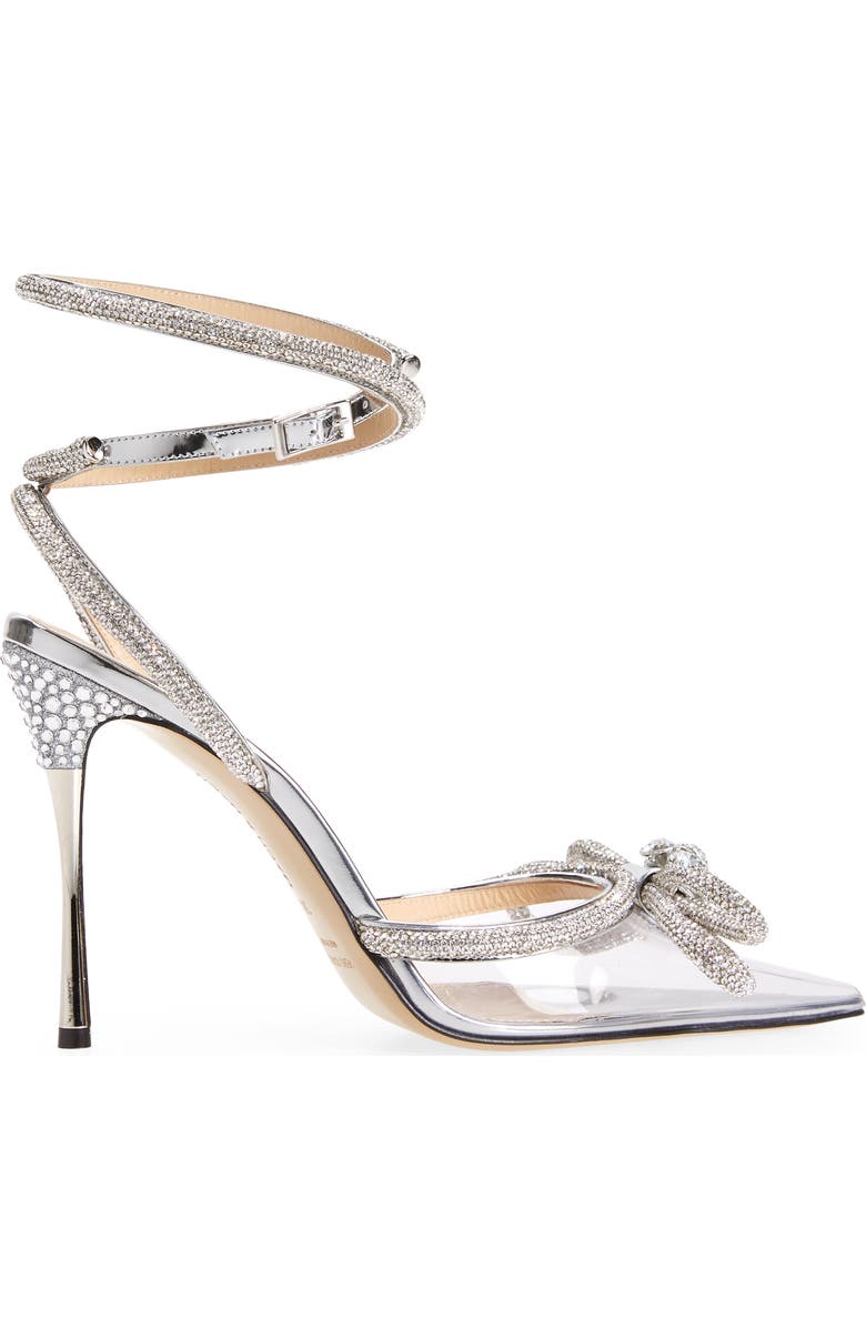 Mach & Mach Double Crystal Bow PVC Pump, Alternate, color,