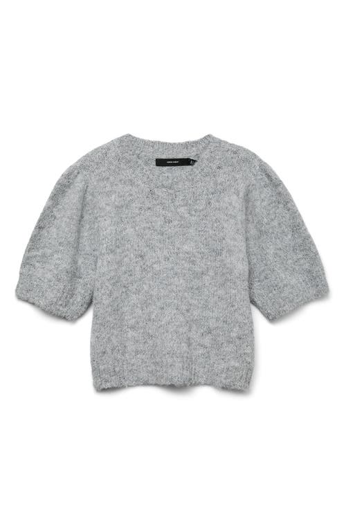 Vero Moda Novah Short Sleeve Sweater In Gray