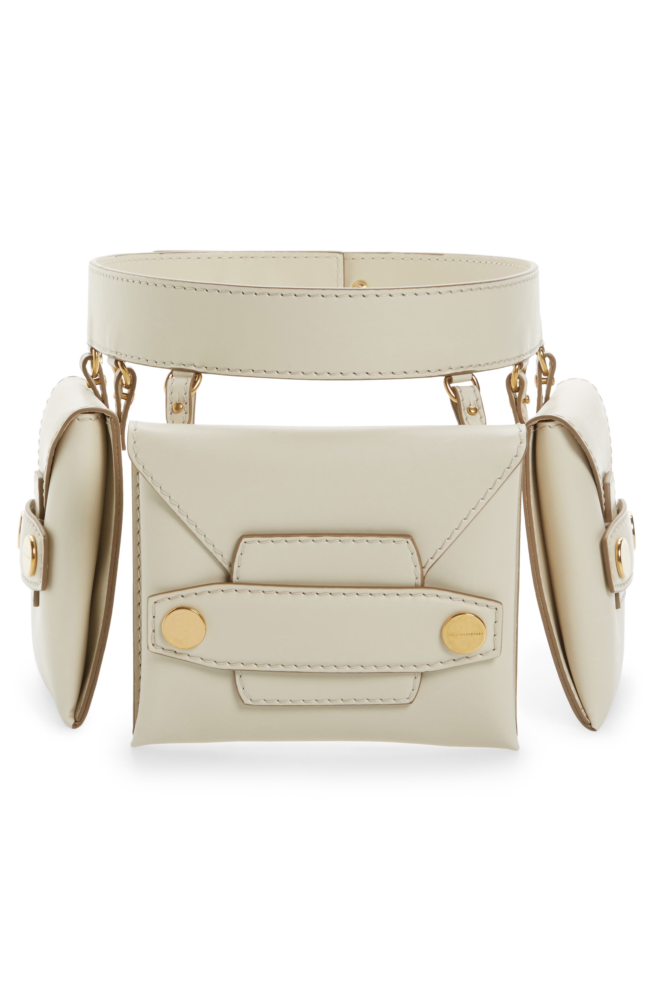 Stella McCartney Faux Nappa Fanny Pack, Alternate, color, 