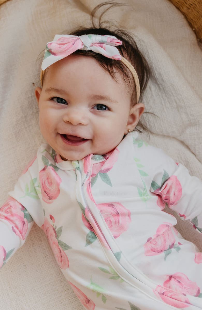 Copper Pearl Grace Zip Front Footie, Alternate, color, 