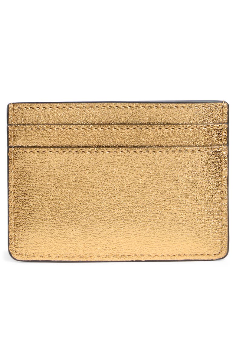 Marc Jacobs Metallic Flash Card Case, Alternate, color, Gold
