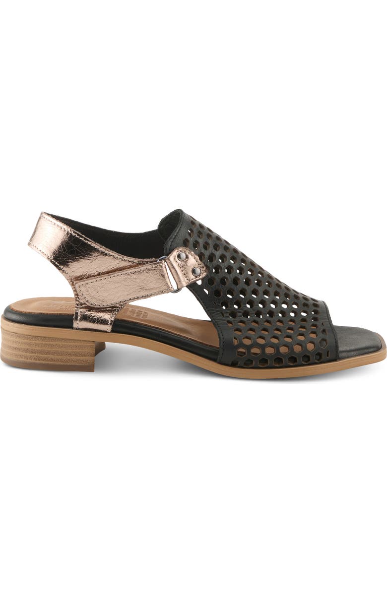 Spring Step Gosset Sandal, Alternate, color, Black Multi