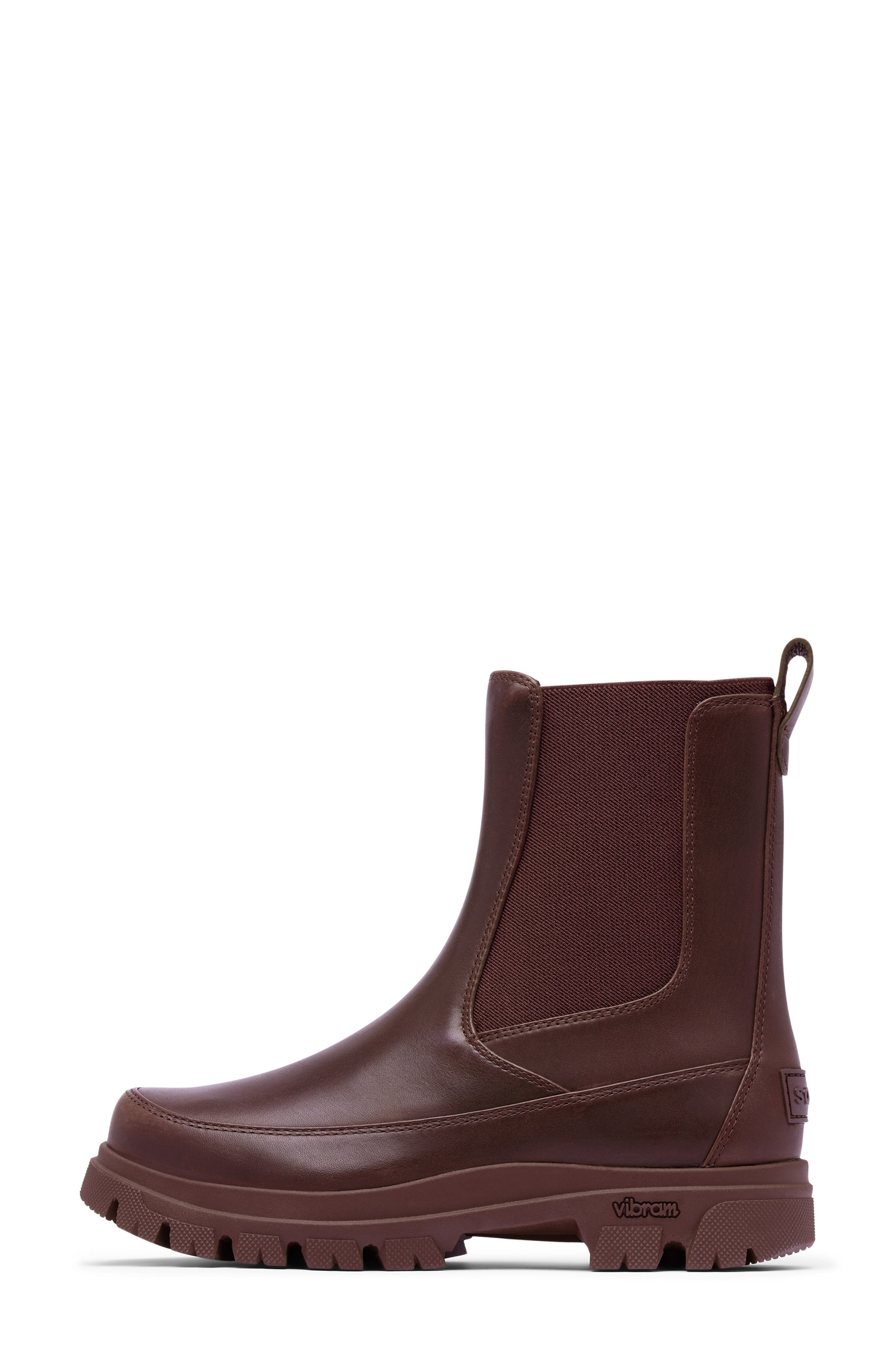 Daystorm Waterproof Leather Chelsea Boot, Alternate, color, RED LODGE/ BLACK