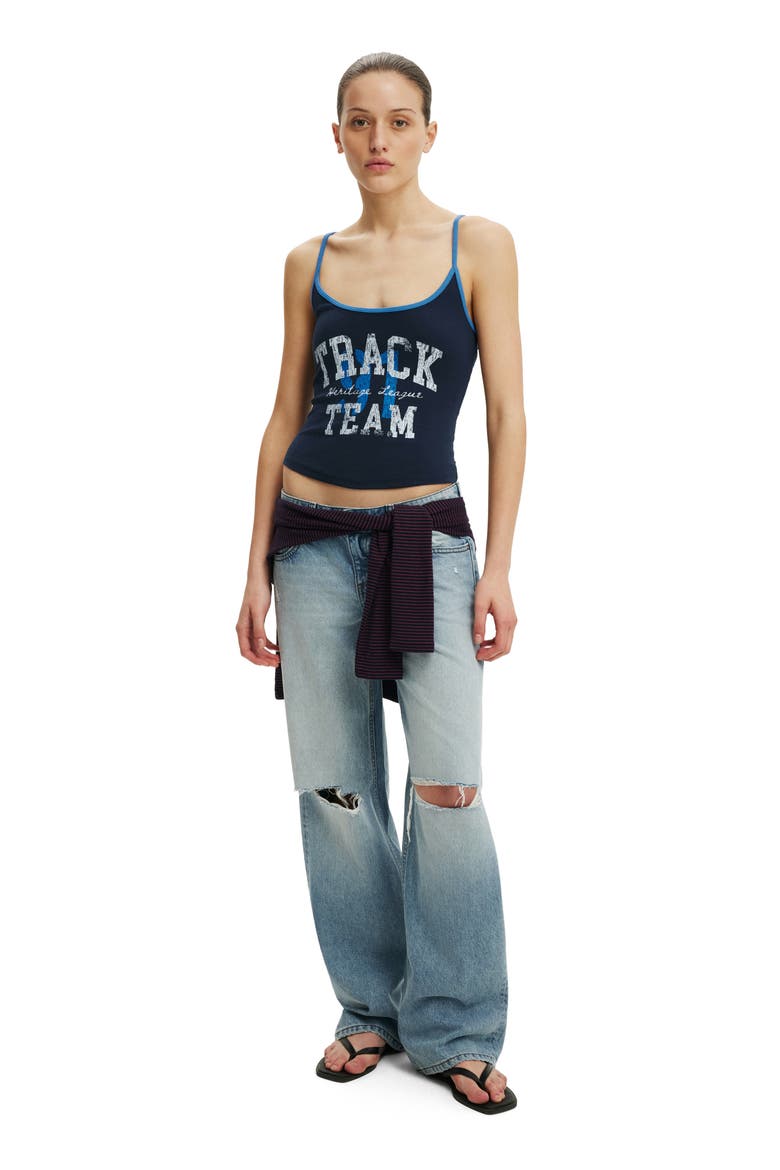 Women's The Graphic Cami, Alternate, color, Track Team  Collegiate Blue