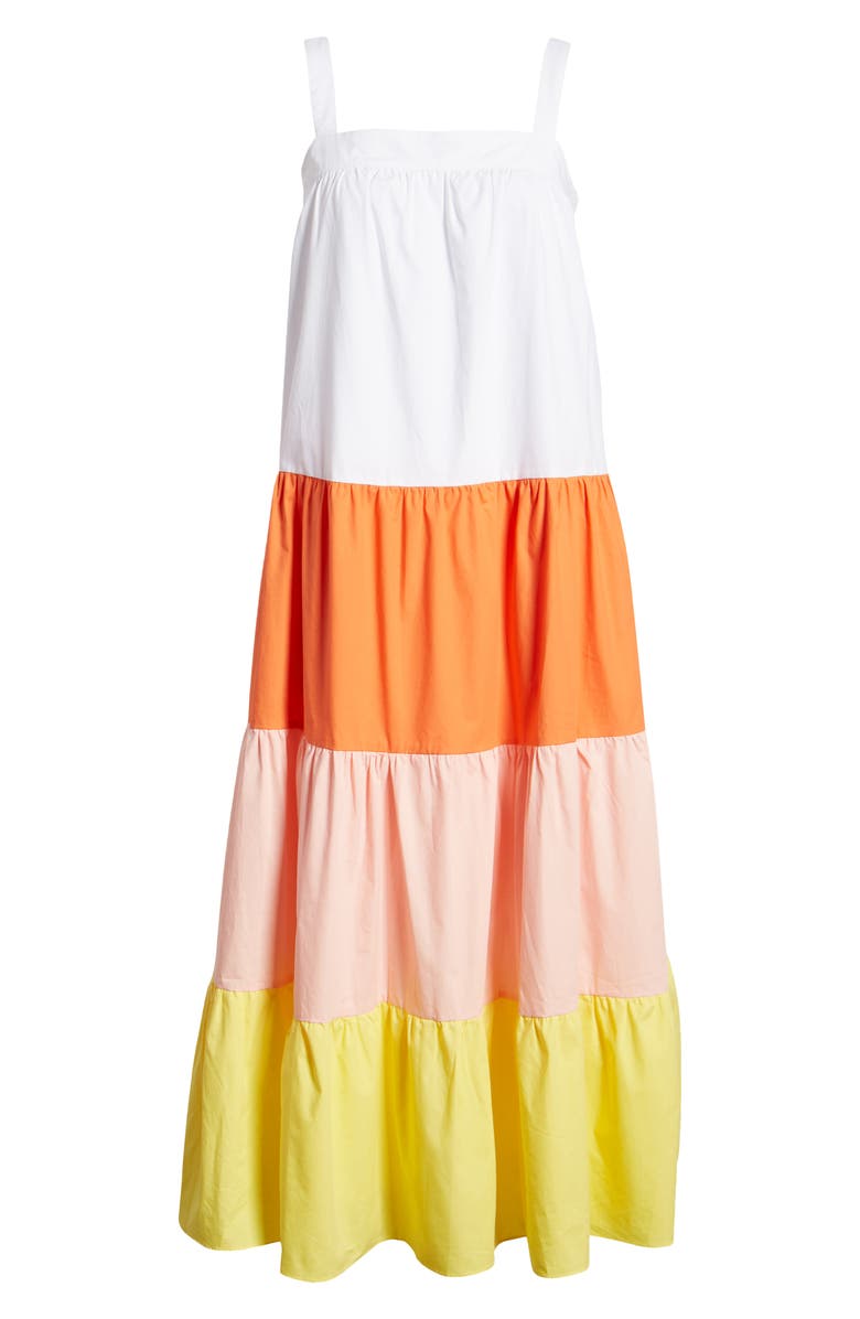 English Factory Colorblock Maxi Dress, Alternate, color, 