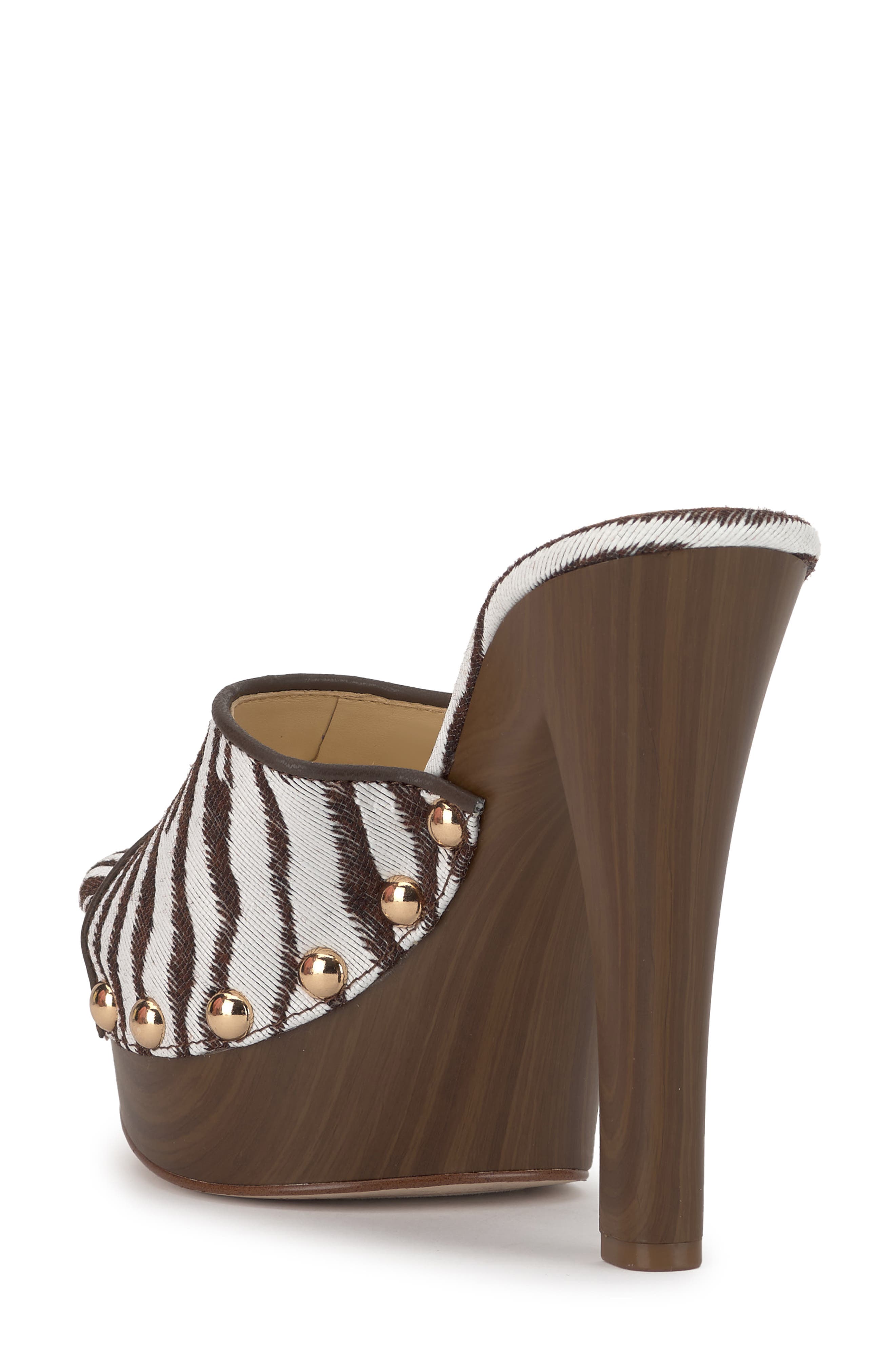 Jessica Simpson Cynlia Platform Slide Sandal, Alternate, color, Ivory/ Brown