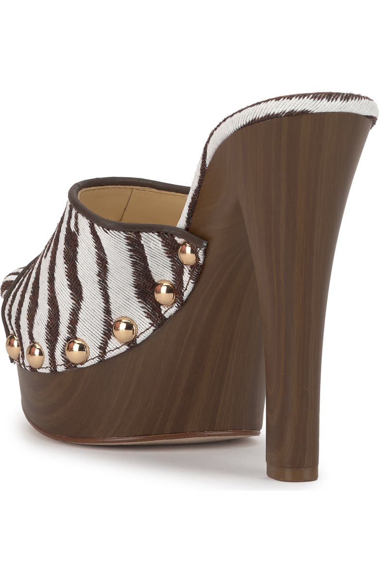 Jessica Simpson Cynlia Platform Slide Sandal, Alternate, color, Ivory/ Brown