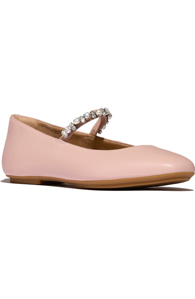 FitFlop Delicato Pearls & Crys Ballet, Main, color, Faded Blush