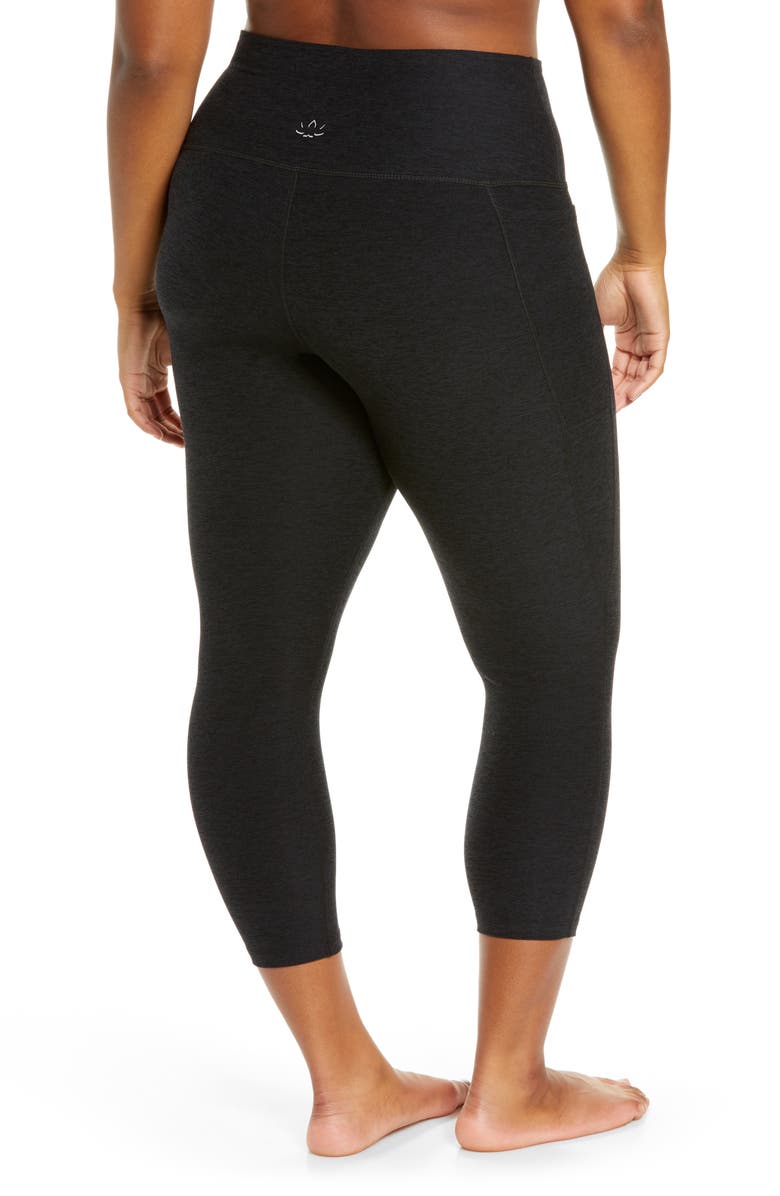 Beyond Yoga Out of Pocket High Waist Leggings, Alternate, color, Darkest Night