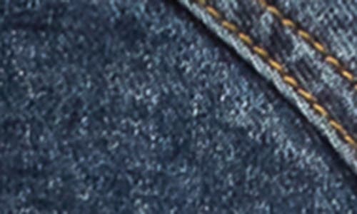 Edikted Tory Western Low Rise Denim Miniskirt In Blue