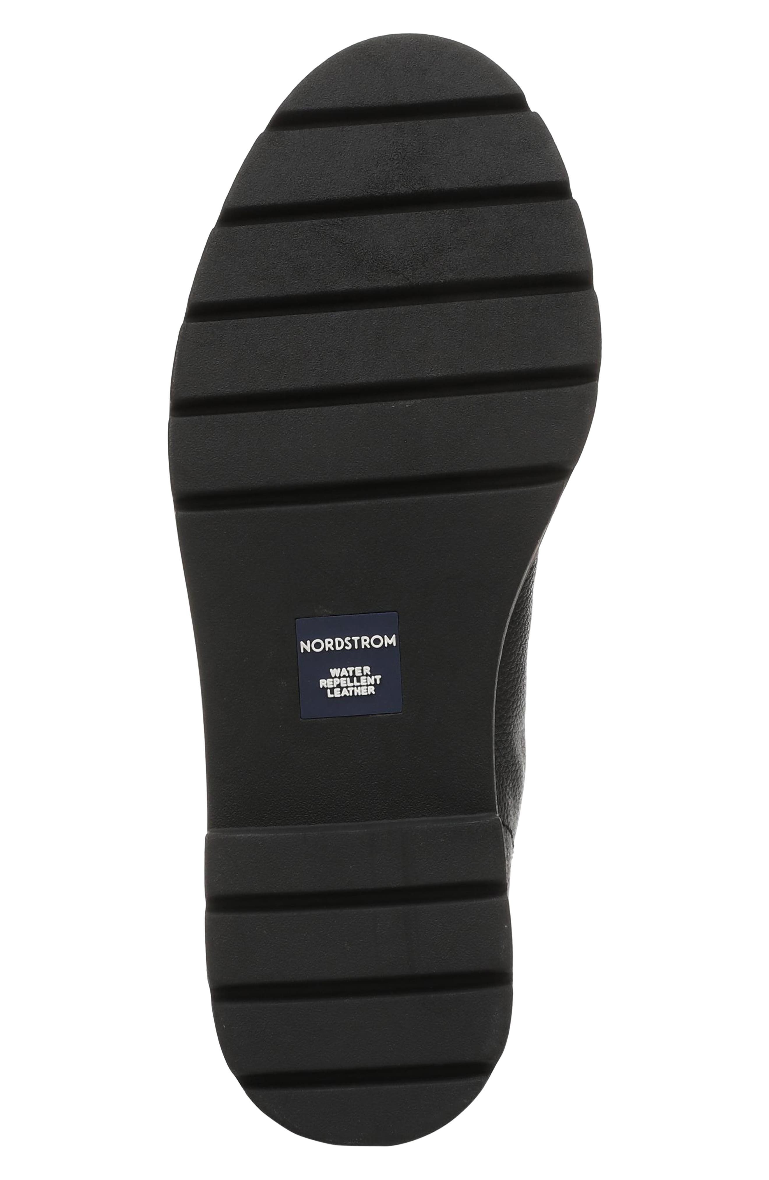 Delilah Leather Short Boot, Alternate, color, BLACK