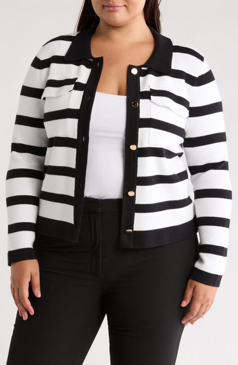 Phoebe Crop Cardigan (Plus)