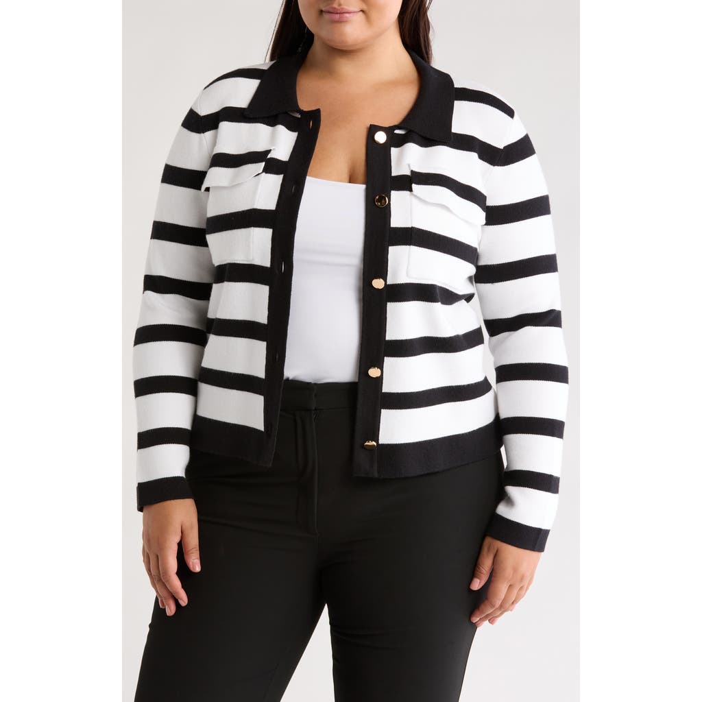 By Design Phoebe Crop Cardigan In Multi